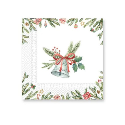 Christmas Jingle Bells i napkin 20 pcs 33x33 cm