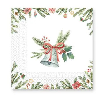 Christmas Jingle Bells i napkin 20 pcs 33x33 cm