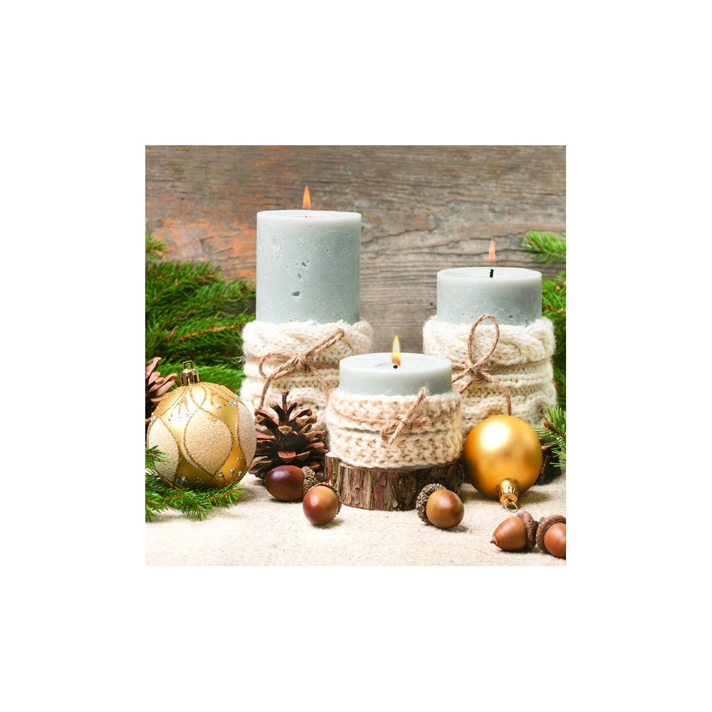 Christmas Knitting Sweater napkins, pack of 20, 33x33 cm