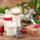 Christmas Kraft Presents napkins, pack of 20, 33x33 cm