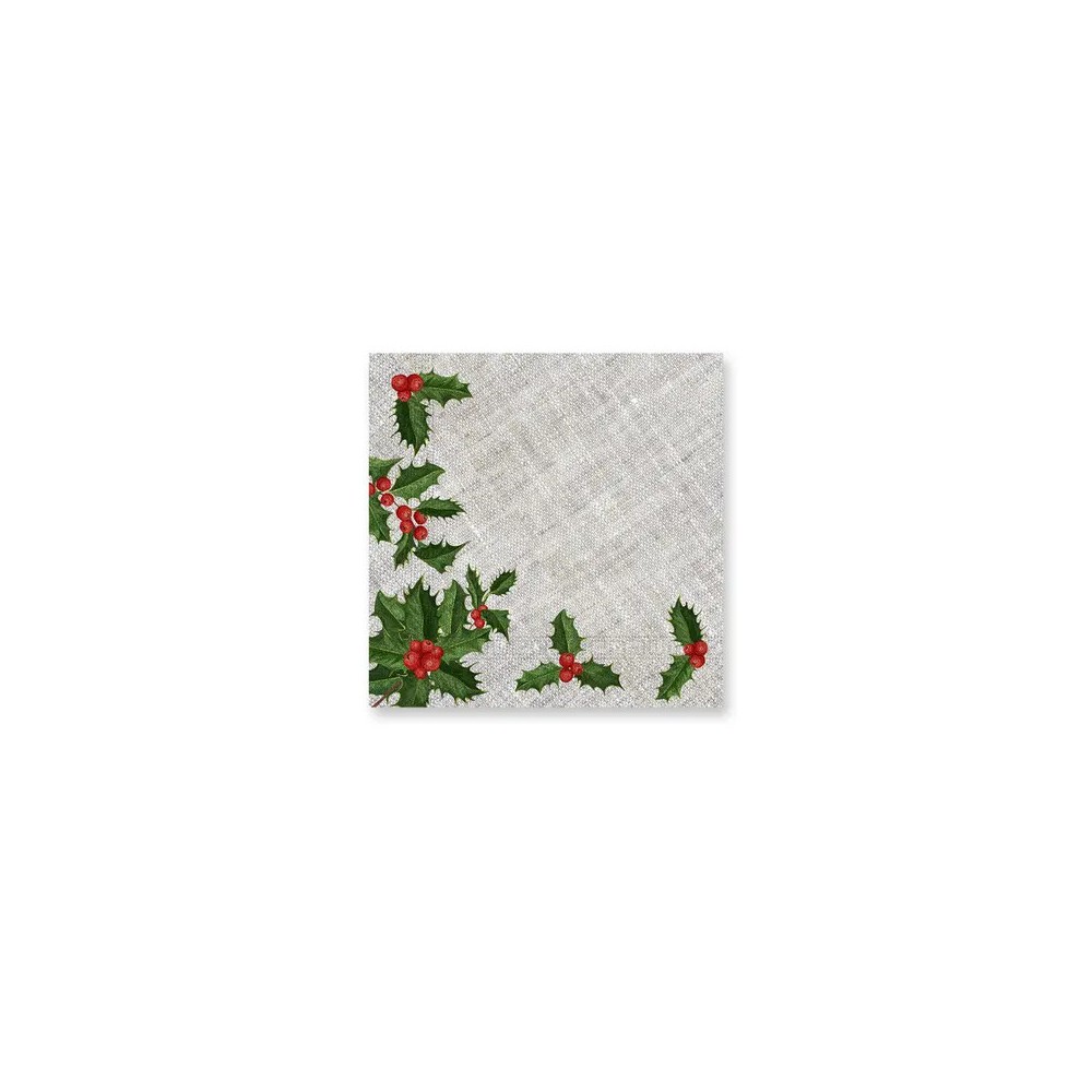 Christmas Mistletoe i napkin 20 pieces 33x33 cm