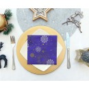 Christmas Navy Blue Snowflakes i napkin 20 pcs 33x33 cm
