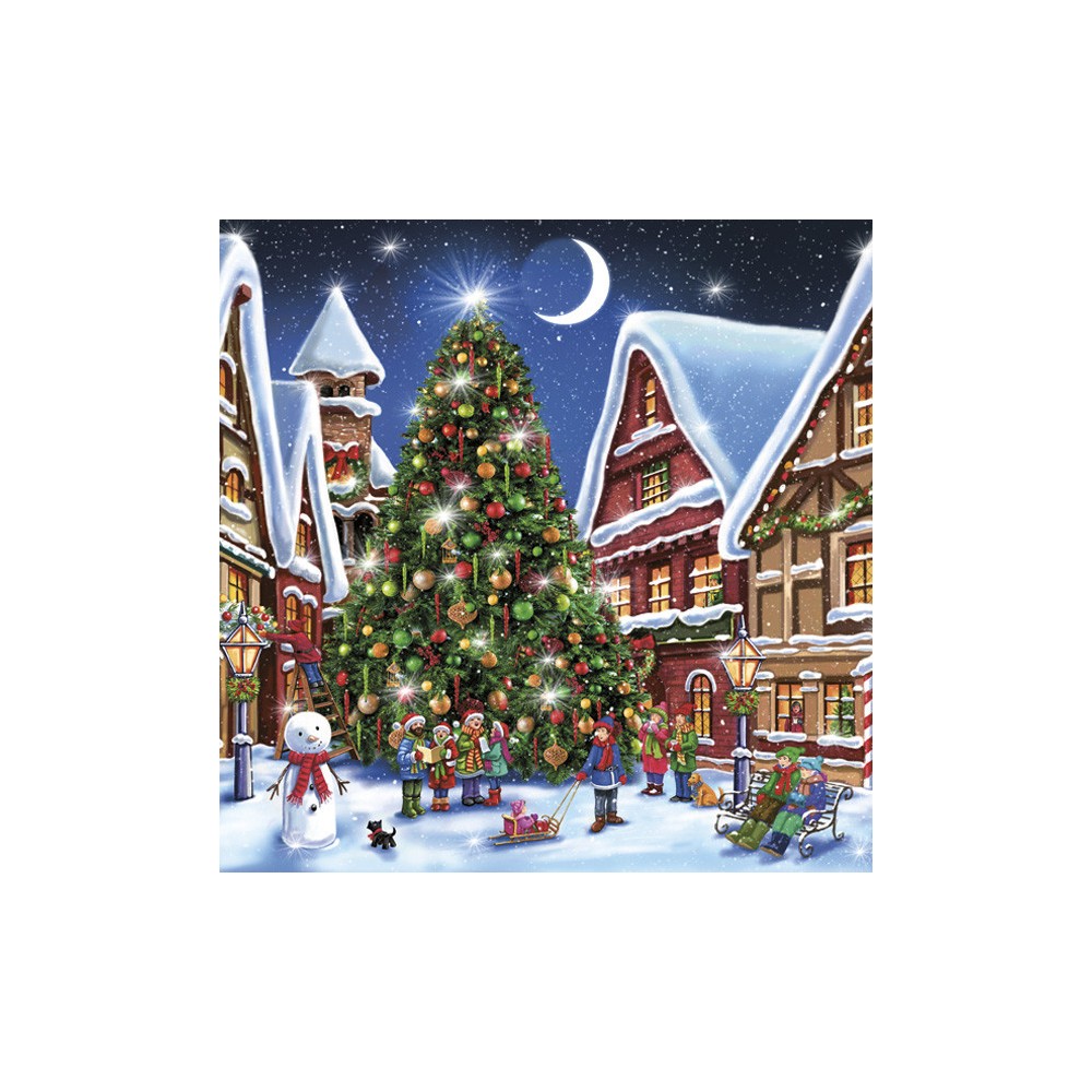 Christmas Night napkins, pack of 20, 33x33 cm