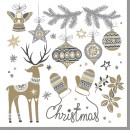 Christmas Nordic Style Motifs napkins, pack of 20, 33x33 cm