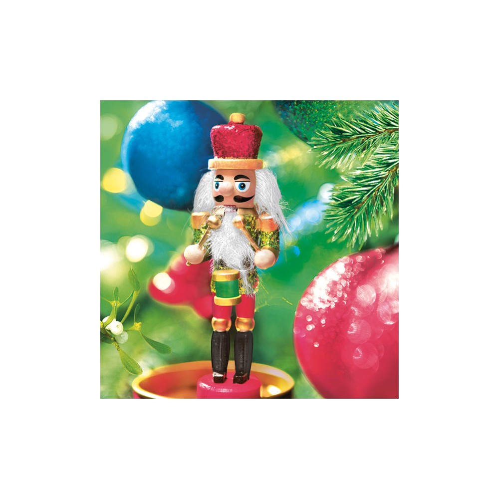 Christmas Nutcracker napkins, pack of 20, 33x33 cm