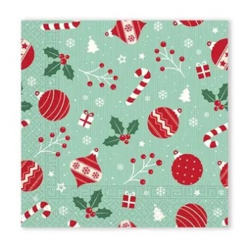 Christmas Ornaments i napkin 20 pcs 33x33 cm