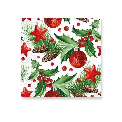 Christmas Pinecones i napkin 20 pcs 33x33 cm