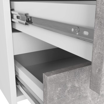 KOMODA CL100 6SZ PK BIAŁA / BETON