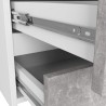 KOMODA CL100 6SZ PK BIAŁA / BETON