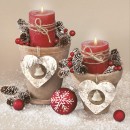 Christmas Pots on Beige napkins, pack of 20, 33x33 cm