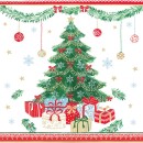 Christmas Presents napkins, pack of 20, 33x33 cm