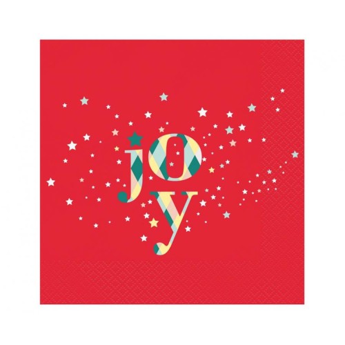 Christmas Red Joy i napkin 20 pcs 33x33 cm