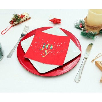 Christmas Red Joy i napkin 20 pcs 33x33 cm