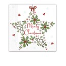 Christmas Rising Star i napkin 20 pcs 33x33 cm