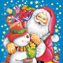 Christmas Santa & Snowman napkins, pack of 20, 33x33 cm