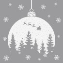 Christmas Silver Forest Silhouette napkins, pack of 20, 33x33 cm