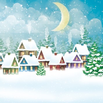 Christmas Snowy Village napkins, pack of 20, 33x33 cm