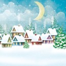 Christmas Snowy Village napkins, pack of 20, 33x33 cm