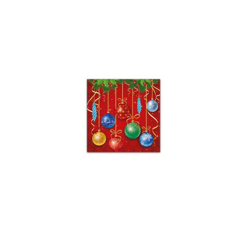 Christmas Sparkling  Balls i Sparkling Balls napkin 20 pcs 33x33 cm