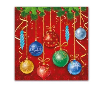 Christmas Sparkling  Balls i Sparkling Balls napkin 20 pcs 33x33 cm