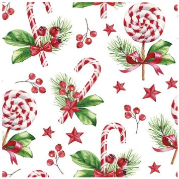Christmas Sweets napkins, pack of 20, 33x33 cm