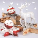 Christmas White Reindeer napkins, pack of 20, 33x33 cm