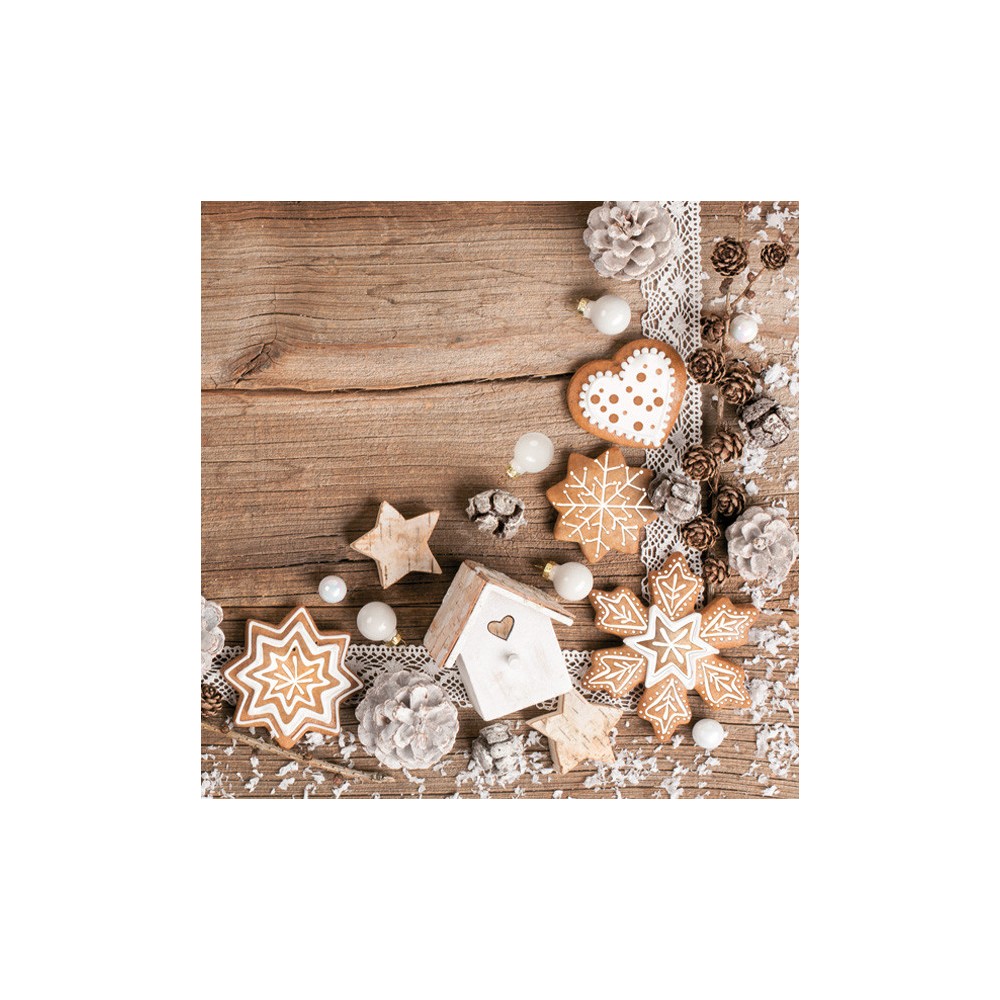 Christmas Winter Decorations napkins, pack of 20, 33x33 cm