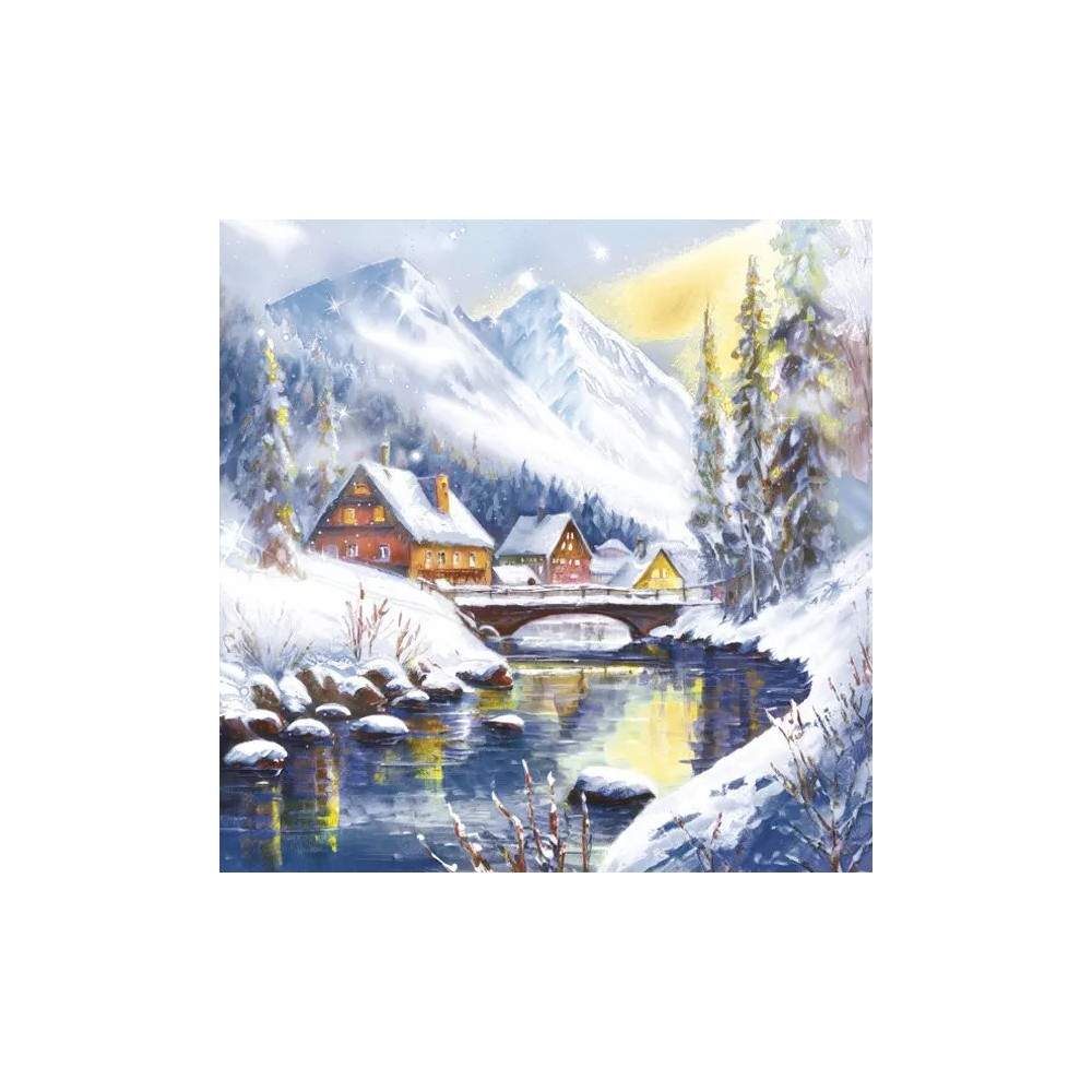 Christmas Winter Wonderland napkins, pack of 20, 33x33 cm