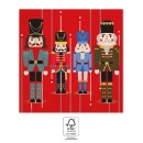 Christmas Wooden Nutcracker i napkin 20 pcs 33x33 cm
