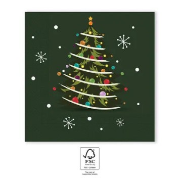 Christmas Xmas Balls i napkins 20 pcs 33x33 cm