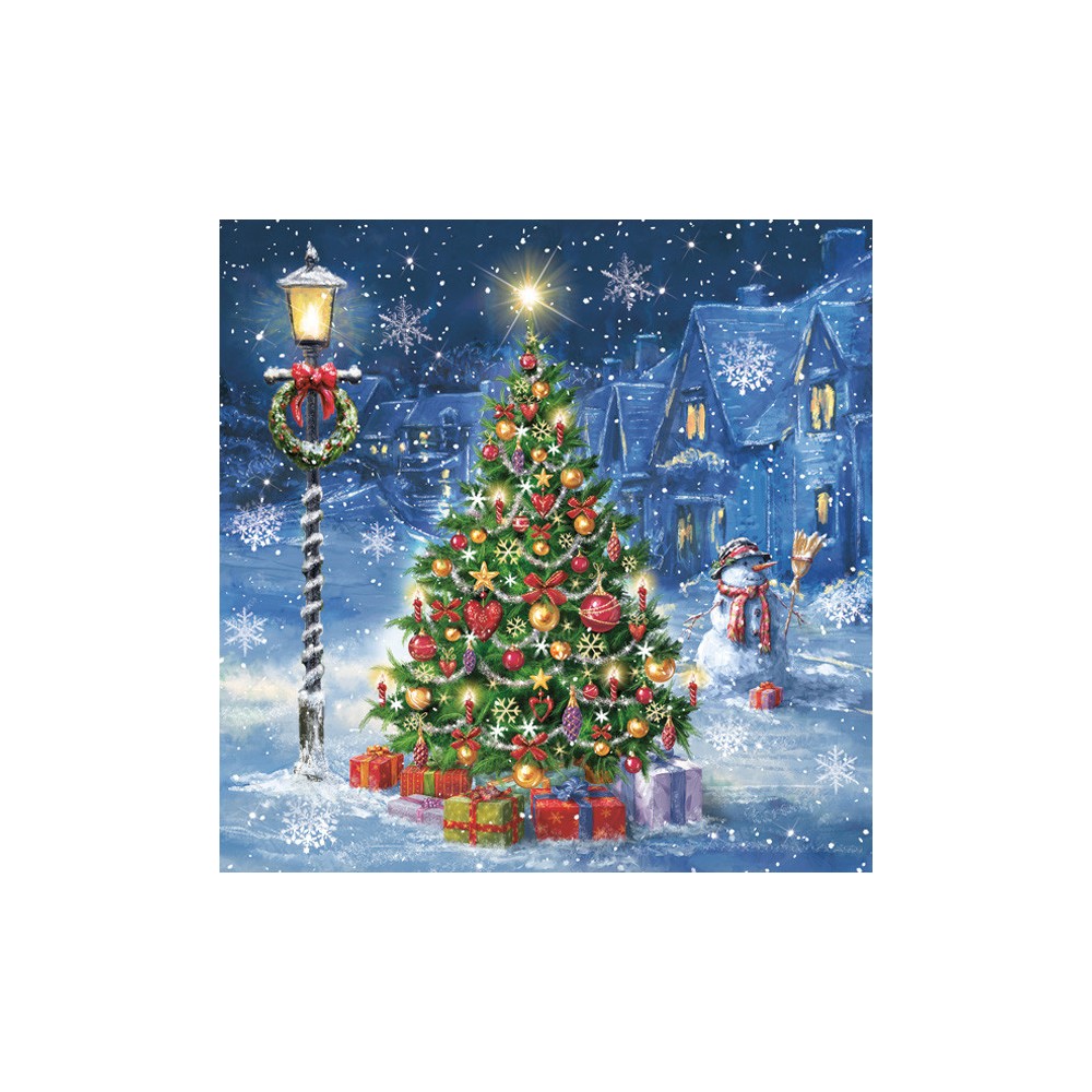 Christmas Xmas Eve napkins, pack of 20, 33x33 cm