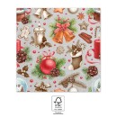 Christmas Xmas Gifts i napkin 20 pcs 33x33 cm FSC