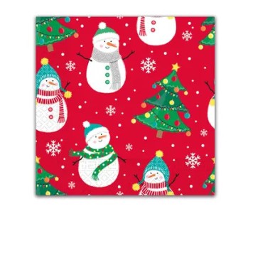 Christmas Xmas Trees and Snowflakes i napkin 20 pcs 33x33 cm