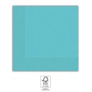 Colour Unicolour Blue Light Blue napkin pack of 20 33x33 cm FSC