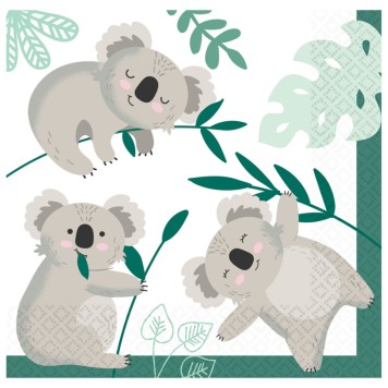 Koala Eucalyptus napkin set of 16 33x33 cm