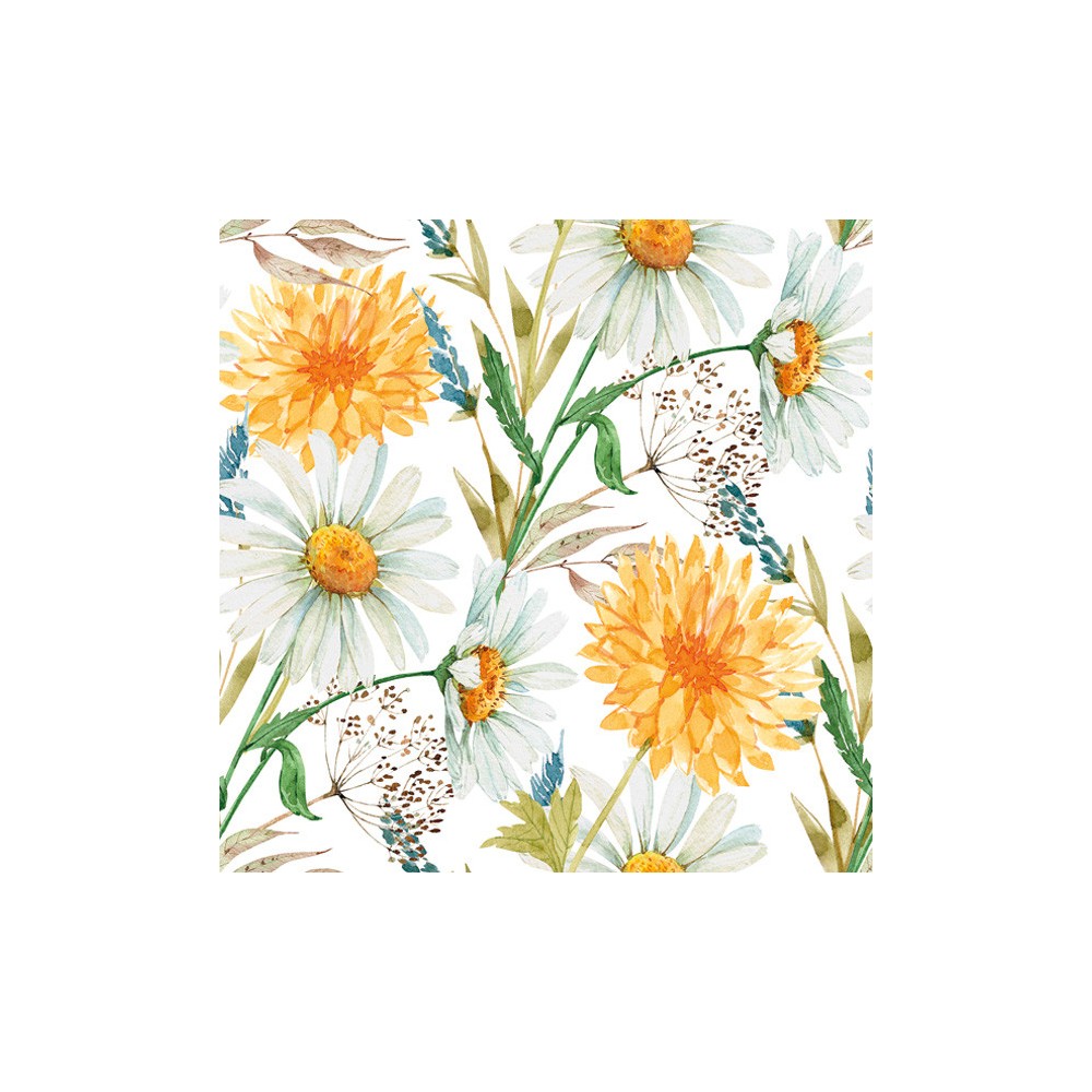 Flower Wildflowers Nail Napkin 20 pcs 33x33 cm