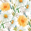 Flower Wildflowers Nail Napkin 20 pcs 33x33 cm