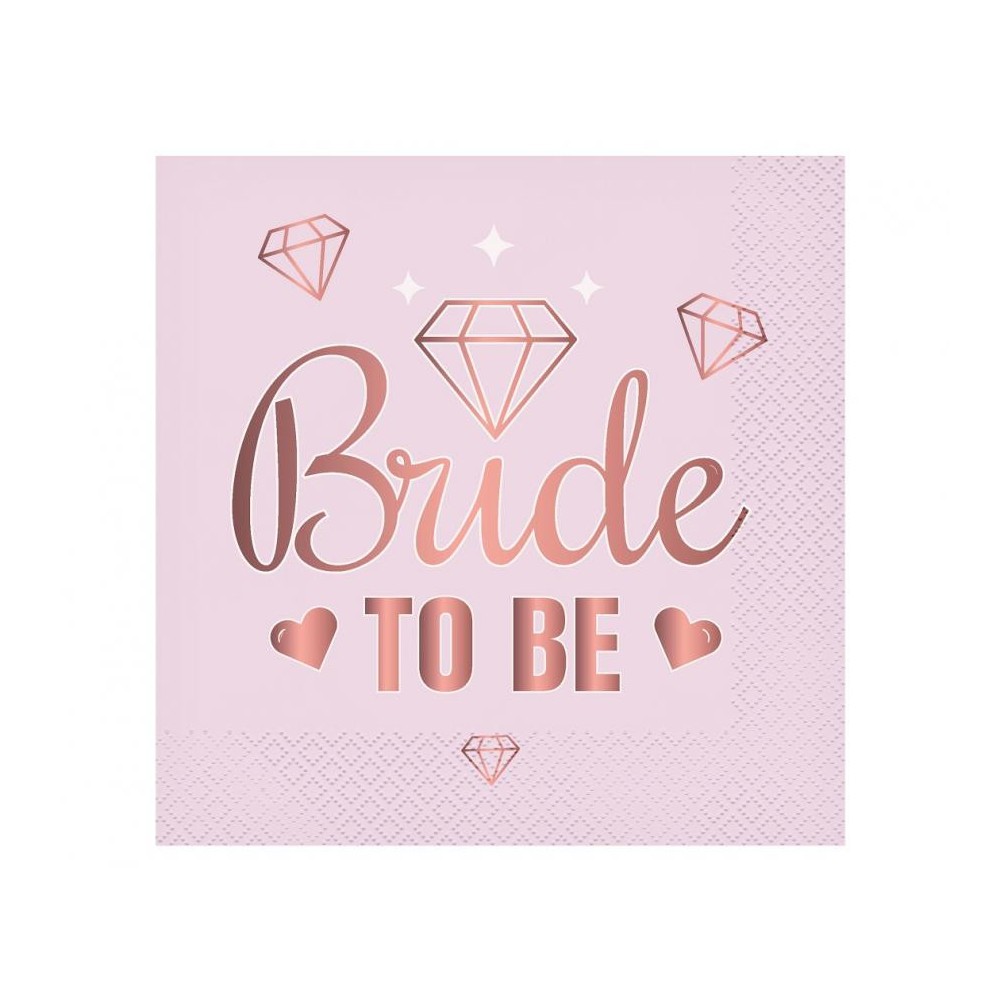 Hen Party Bride To Be Pink napkin 20 pcs 33x33 cm