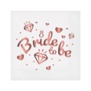 Hen Party Bride To Be White napkins 20 pcs 33x33 cm