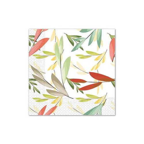 Flower Branches Leaf napkin 20 pcs 33x33 cm FSC