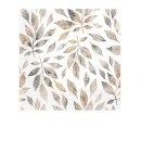 Flower Grey Branches Leaf napkin, pack of 20, 33x33 cm