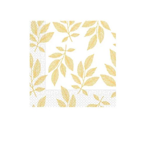 Flower Orange Leaves Leaf napkin pack of 20, 33x33 cm