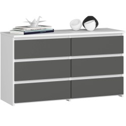 KOMODA CL100 6SZ PK BIAŁA / SZARA