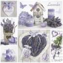 Flower Collage Lavender Napkin 20 pcs 33x33 cm