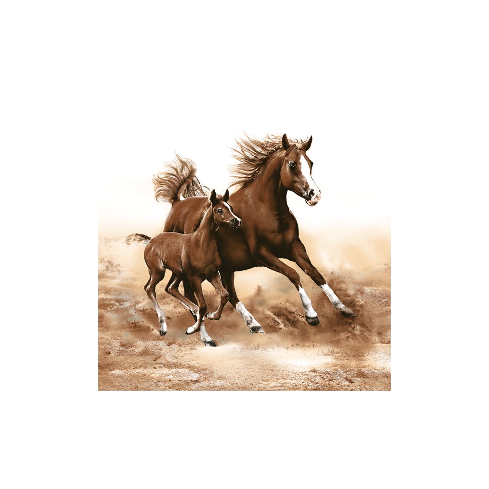 Horses Mare with Foal napkin 20 pcs 33x33 cm