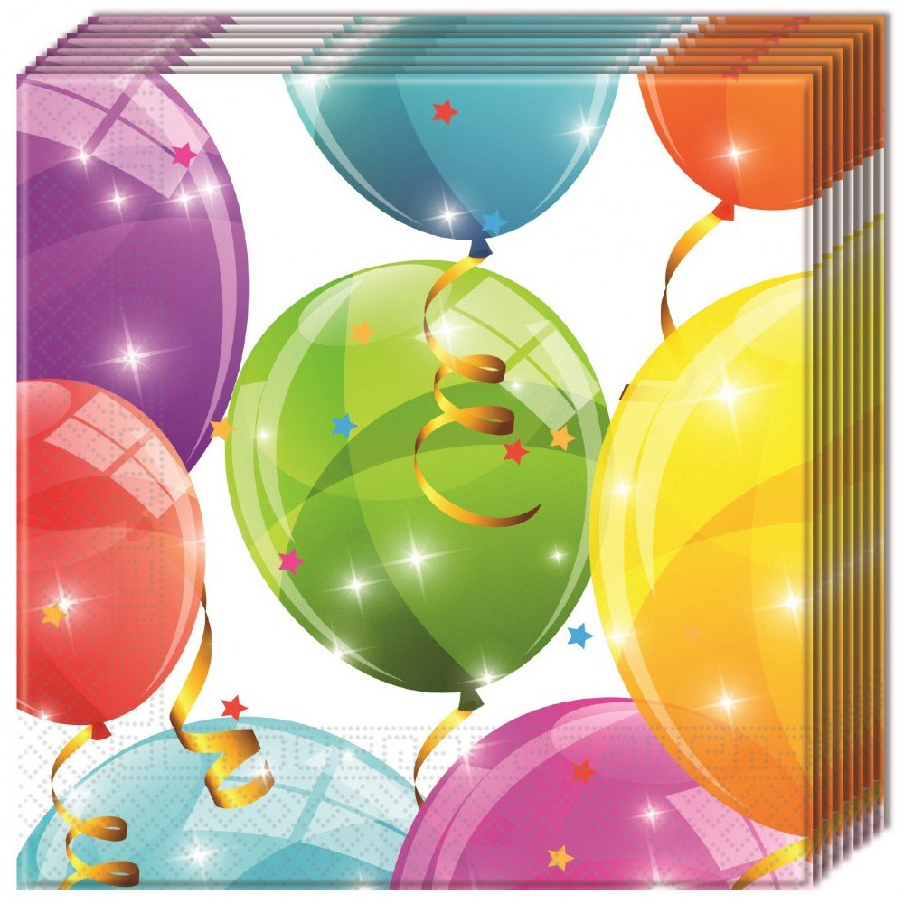 Balloon Sparkling Balloons Sparkling napkin 20 pcs 33x33 cm