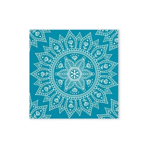 Colour Petrol White Mandala Napkin 20 pcs, 33x33 cm FSC