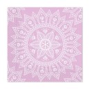 Colour Purple White Mandala napkin 20 pcs, 33x33 cm FSC