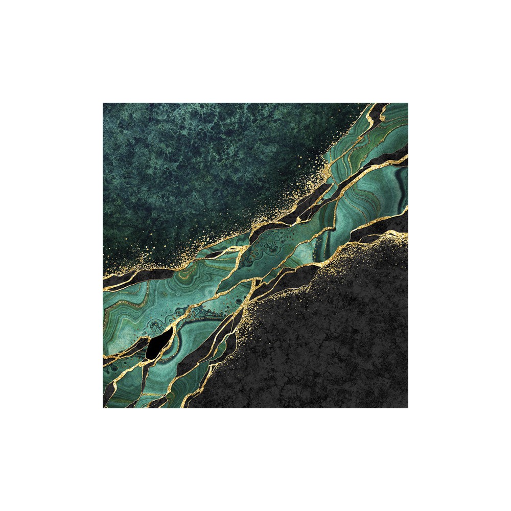 Colour Malachite Marble Patterned Napkin 20 pcs 33x33 cm