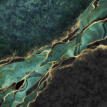 Colour Malachite Marble Patterned Napkin 20 pcs 33x33 cm